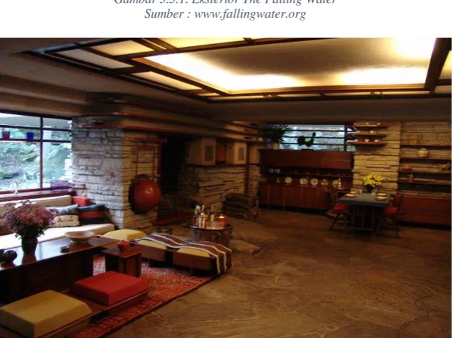 Gambar 3.3.2. Interior The Falling Water 
