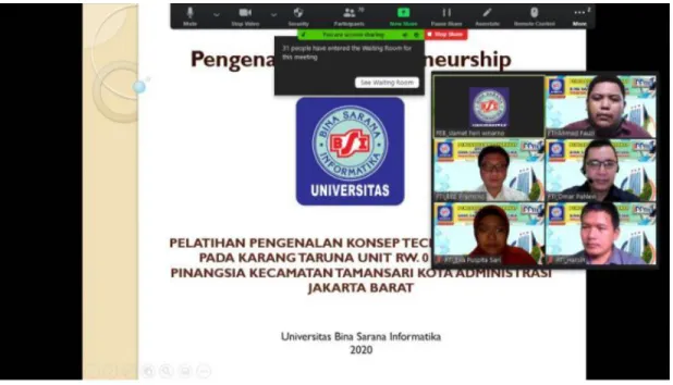 Gambar 2. Penyampaian materi PM 