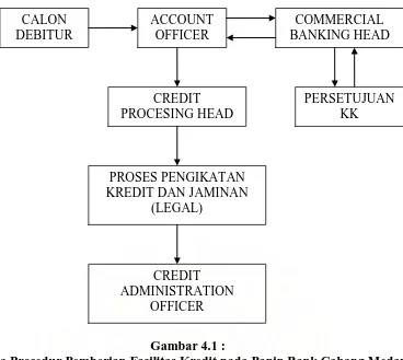 Gambar 4.1 :  Skema Prosedur Pemberian Fasilitas Kredit pada Panin Bank Cabang Medan 
