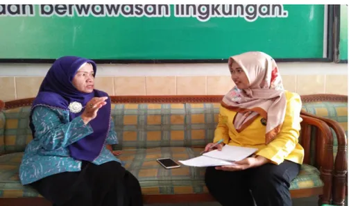 Gambar 9: Wawancara dengan Ibu Tuti Sulistyana,S.Pd  (Sumber : Dokumentasi Pribadi) 