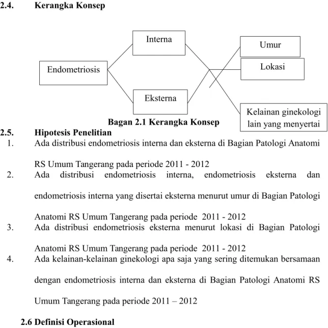 Tabel 2.1 Definisi Operasional