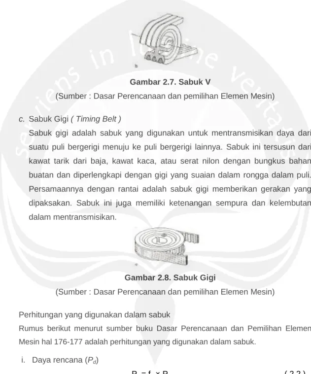 Gambar 2.7. Sabuk V 