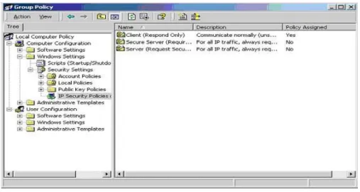 Gambar 2.7 IPSECPOL pada tampilan windows 
