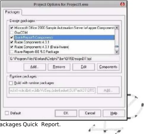 Gambar E-. Install pac#a%es =uic#  Peport.