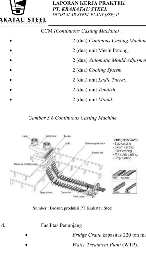 Gambar 3.6 Continuous Casting Machine