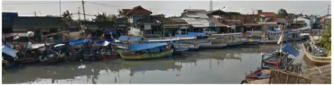 Gambar 5. Perahu nelayan di Pelabuhan Karangantu sebagai potensi fasilitas wisata  Sumber: Penulis, 2019 