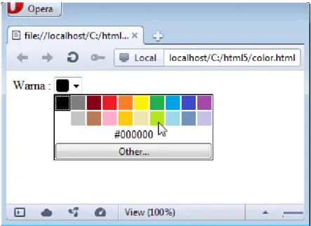 Gambar 1.11 Input dengan tipe color