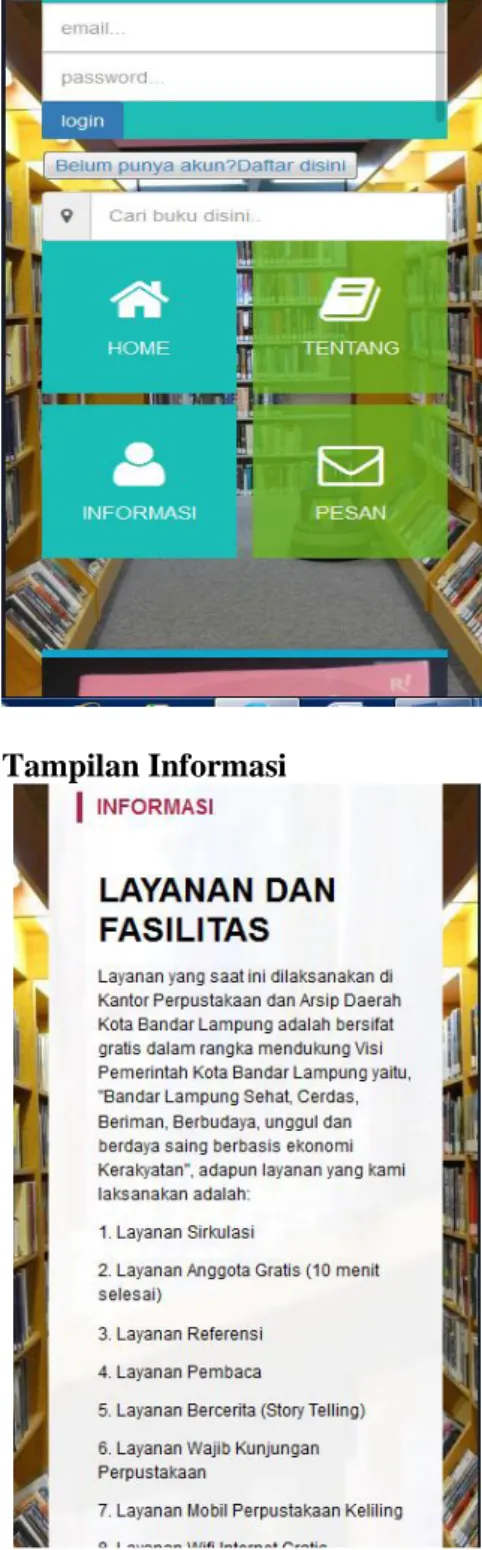 Gambar 4.10 Tampilan Pesan 