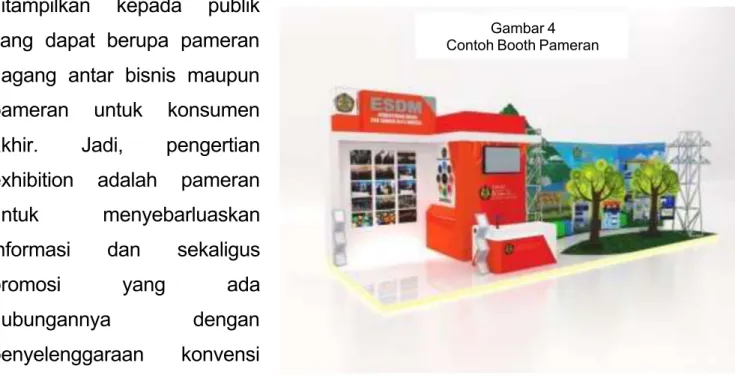 Gambar 4 Contoh Booth Pameran