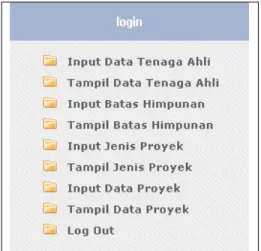 Gambar 4.16 Menu Personalia 