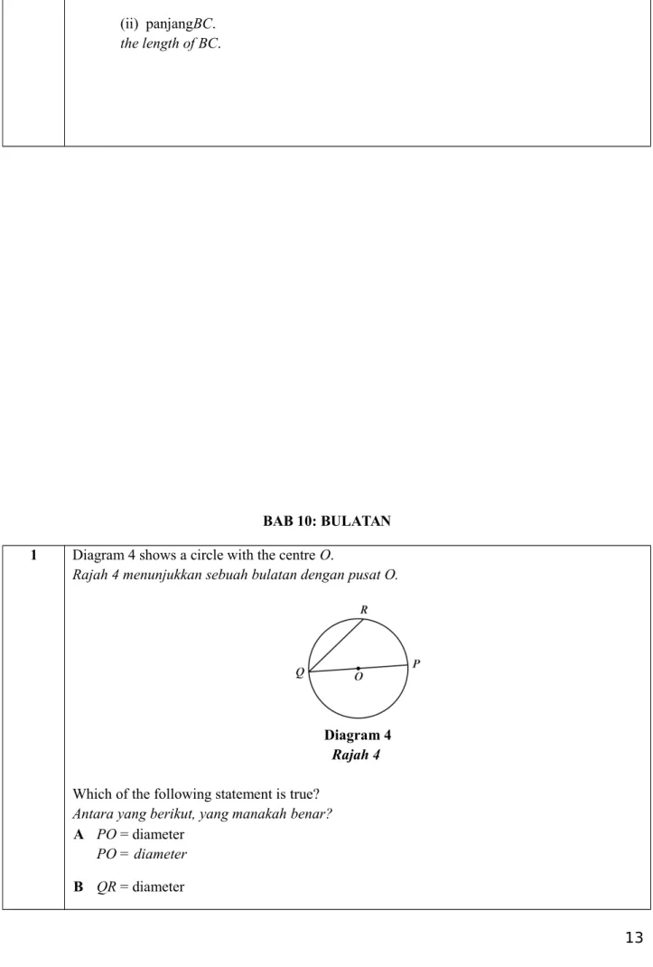 Diagram 4 Rajah 4  Which of the following statement is true?
