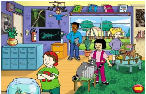 Gambar 3.14 Tampilan main menu magic school bus 
