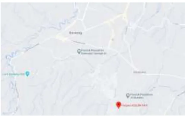 Gambar 1. Lokasi Pesantren Assubkiyah  Sumber : Google Map 