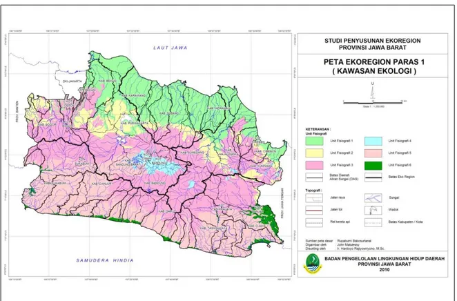 Tabel 3.4. Luas Kawasan Ekologi Paras 1 di Jawa Barat 