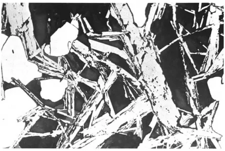 Gambar  2.9.  Tekstur  boxwork  yang  dibentuk  oleh  hematit  dan goetit dengan residu pirit pada endapan gossan
