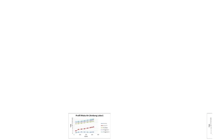 Grafik 1.1 Profil Muka Air (Ambang Lebar)