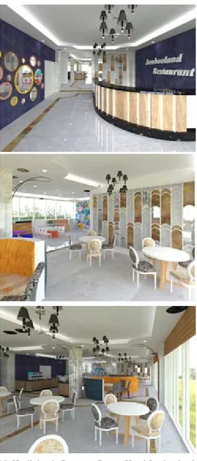 Gambar 15. Hasil desain Restoran Resort Hotel Jambooland  (Sumber: Penulis) 