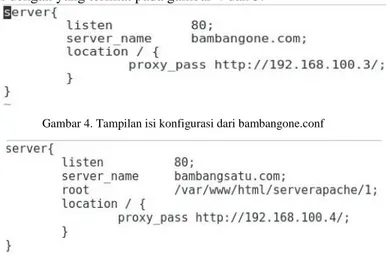 Gambar 4. Tampilan isi konfigurasi dari bambangone.conf 