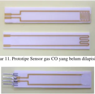 Gambar 11. Prototipe Sensor gas CO yang belum dilapisi SnO 2 