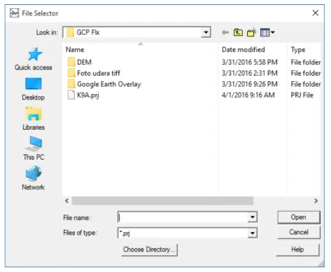 Gambar III.9 Menu File To Create (Kelompok IXA, 2016) 6. Pada File Name ketik kelompok IXA