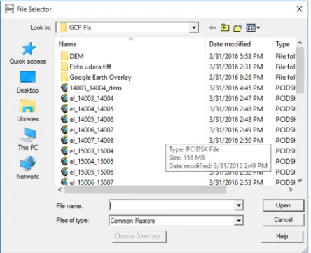 Gambar III.19 Menu Database File Selector (Kelompok IXA, 2016)