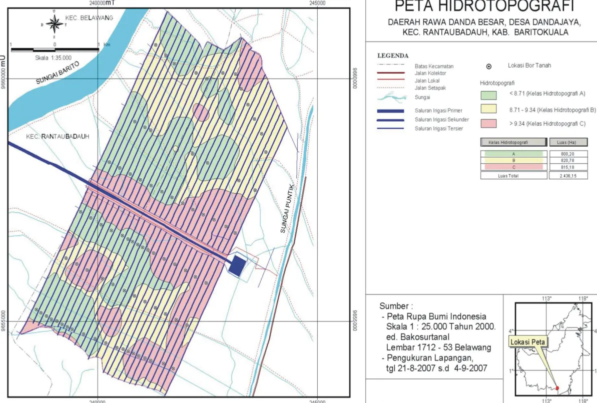Gambar 6.   Peta Hidro-topografi 