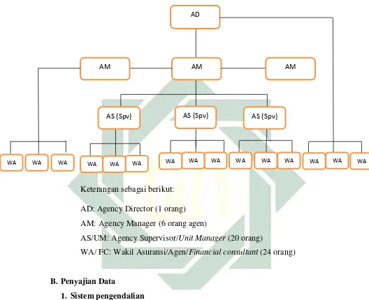 Gambar 4.2 Struktur Organisasi Pemasaran PT AJS Bumiputera  