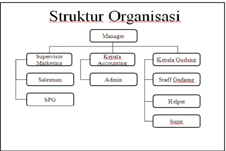 Gambar 2.6 Tampilan Struktur Organisasi PT.Selatanindo Bintan Mandiri 