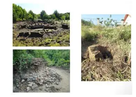 Gambar 6: Temuan Struktur Berupa Diway Makam (Pagar Makam) dan Sumur Tua (ICAIOS, 2017)