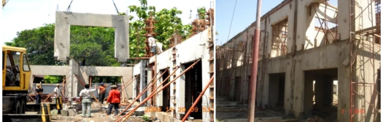 Gambar  9.  Proses  Pemasangan  n-Panel  System  (Sumber:  Puslitbang  Permukiman,  2010) 