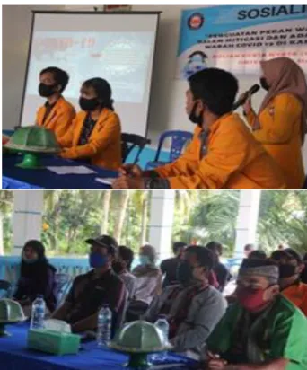 Gambar 1. Sosialisasi oleh tim GERMAS 