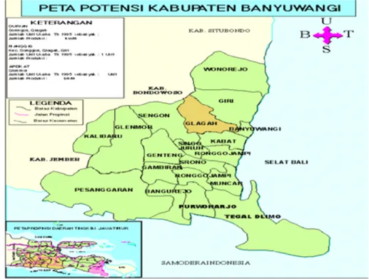 Gambar 1. Peta Kabupaten Banyuwangi 