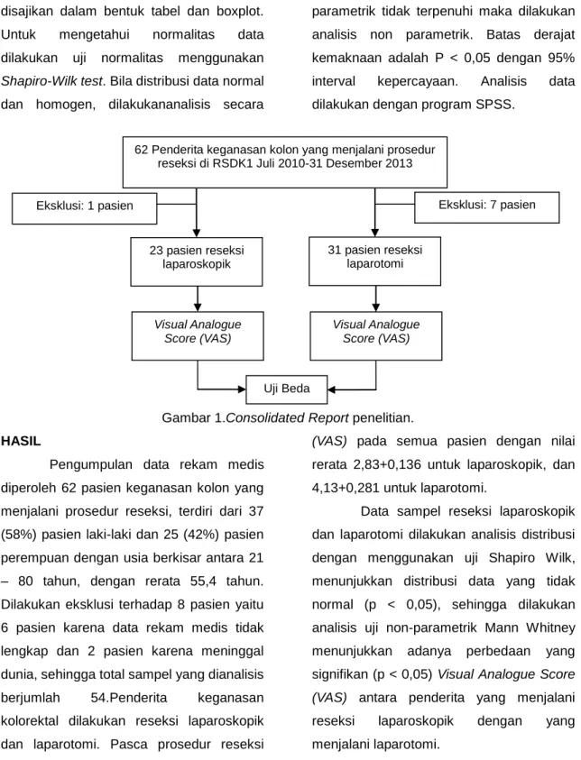 Gambar 1.Consolidated Report penelitian. 