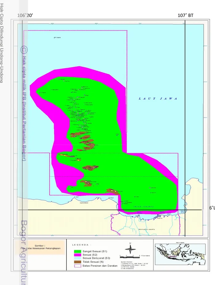 Gambar 11  Peta kesesuaian kawasan perikanan tangkap 