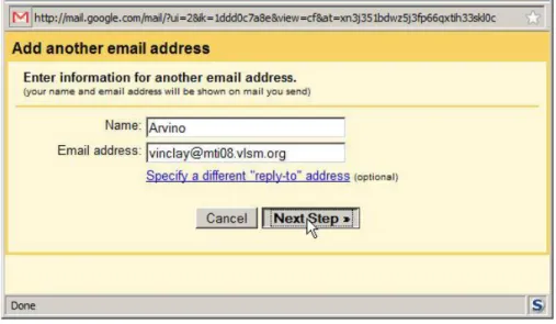 Gambar 15 Tambah alamat email – send verification 