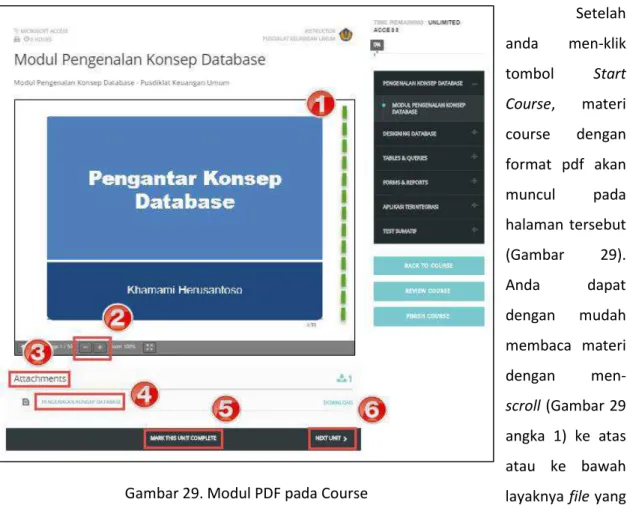 Gambar 29. Modul PDF pada Course 