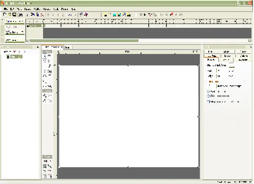 Gambar 3.  Bentuk Tampilan Program SWiSHmax 3.3. Perancangan Form Visual Basic