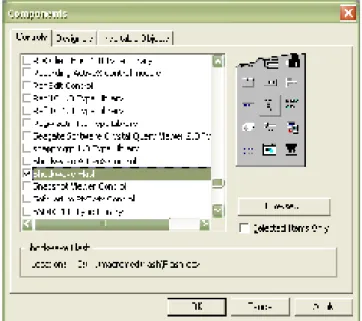 Gambar 8.  Integrasi Komponen Shockwave Flash