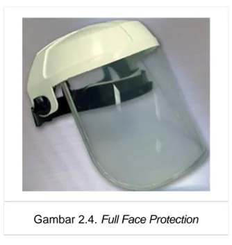 Gambar 2.4. Full Face Protection 1.      Periksalah Pelumasan