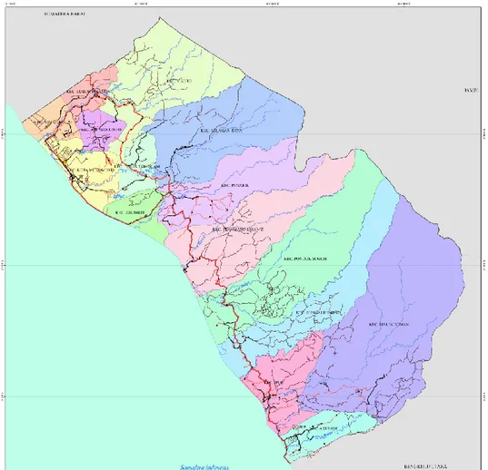 Gambar 1 Peta Administrasi Kabupaten Mukomuko 