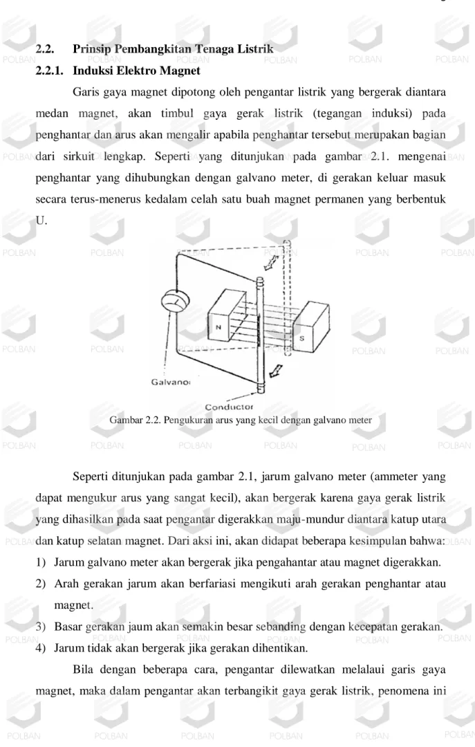 Gambar 2.2. Pengukuran arus yang kecil dengan galvano meter 