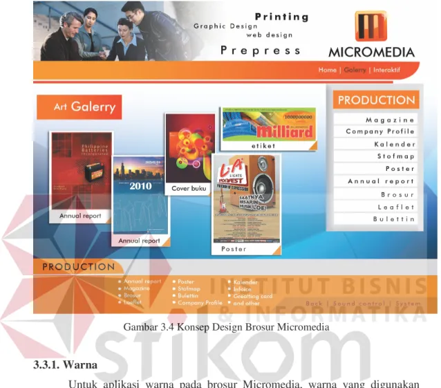 Gambar 3.4 Konsep Design Brosur Micromedia 