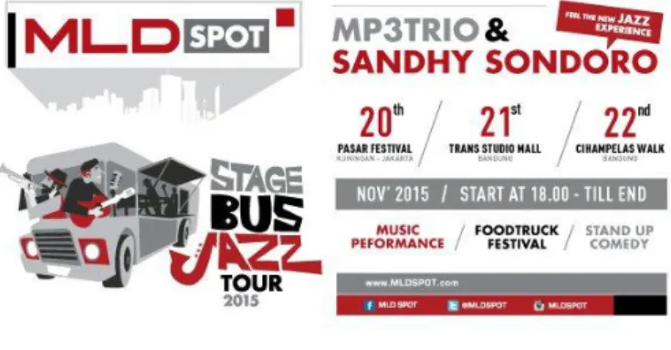 Gambar 1.4 Poster Stage Bus Jazz Tour 2015  Sumber:www.mldspot.com 