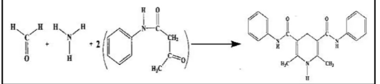 Gambar 2. Reaksi Formalin dengan Reagen Nash (Li et al, 2007). 