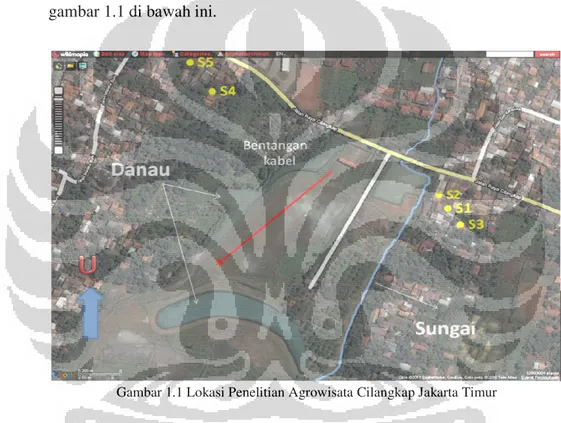 Gambar 1.1 Lokasi Penelitian Agrowisata Cilangkap Jakarta Timur 