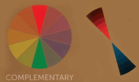 Gambar 2.4 Warna Komplementer  Sumber : ahlidesain.com 