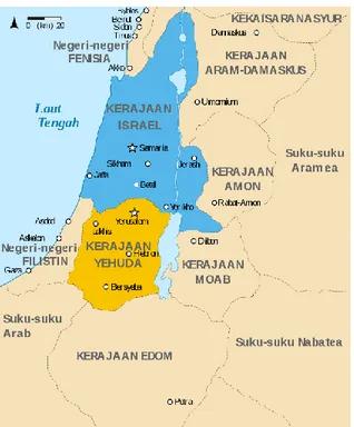 Gambar II.2 Peta Kerajaan Nabi Sulaiman 
