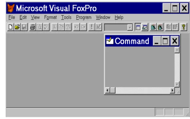 Gambar 1.2.  Screen  Visual FoxPro 6.0 