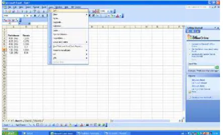 Gambar 21. Tampilan kotak dialog sort   