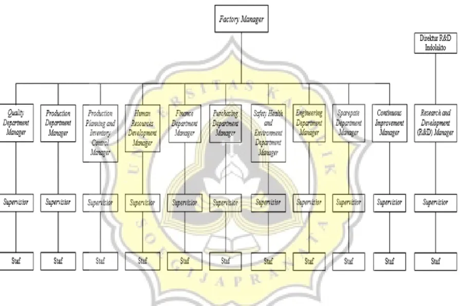 Gambar 2. Struktur Organisasi PT. Indokuat Sukses Makmur